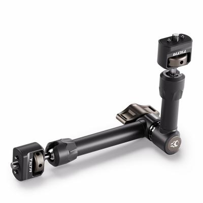 TILTA Pro Articulating Arm, Adjustable Ball Joint Magic Arm with Two 1/4″-20 Screws with Locating Pins, 11 Lb Max Load TA-PAA2-B