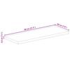Tabletop 80x20x3.8 Cm Rectangular Solid Reclaimed Wood