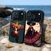 Day of the Dead Mexican Catrina Skull Phone Case For iPhone17 16 15 14 13 12Pro Max Grey Black Matte Laser Metallic Aurora Funda