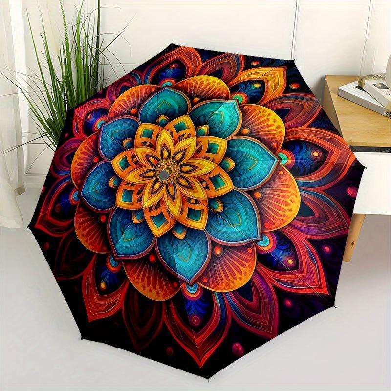 

Vibrant Mandala Wall Art: Colorful Circular Decor for Any SpaceUmbrella with Cute Design, Portable 3-Fold Compact Umbrella for Men & Women, Valentine