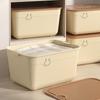 Desktop Storage Box, Snacks, Sundries, Fruit Storage Basket, Portable Plastic Home Clothing Storage and Finishing Box with Lid.
