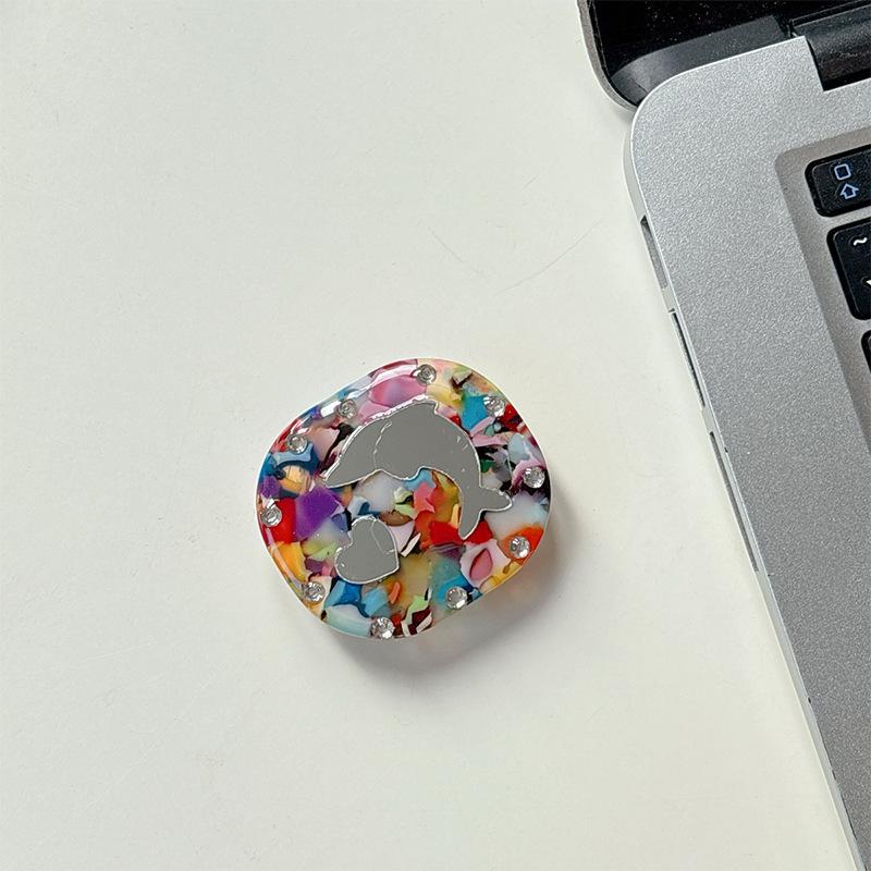 Rhinestone, Mobile Phone, Airbag Holder, Dolphin Mirror, Desktop Drama Support, Retractable Folding And Pasting, Ring Makeup Mirror.