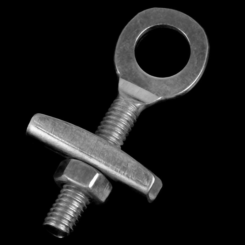 2Pcs Fixed Gear Fahrrad Kette Einstellen Bolzen Pendeln Bike Kette Spanner Schrauben