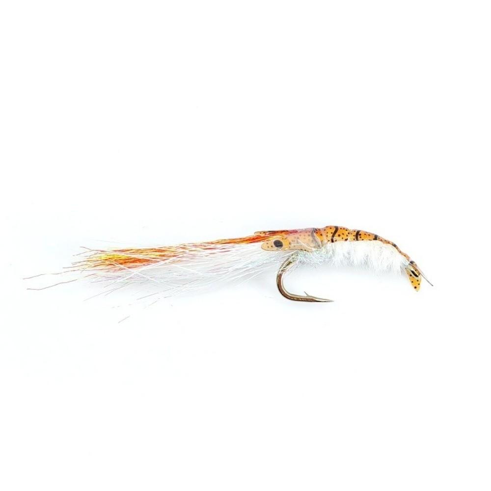 4pcs Dubbing Material Scuds Fly 8# Hook Bait Lures Ice Dubbing Wing Shrimp Fly  Redfish