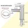 Stainless Steel Single Cold Countertop Basin Faucet