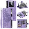Style 006 For Xiaomi 15 Pro Wallet Case PU Leather Phone Cover Mandala Flower Pattern