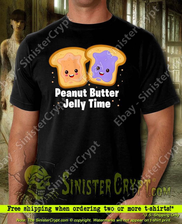 Peanut Butter Jelly Time T-Shirt, sandwich funny meme song, sizes: Small to 6XL Unisex T-Shirt XXXXL
