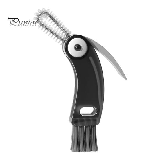 

Щетка для чистки 3 в 1, компактная конструкция, крючкообразная щетка для удаления пятен, моющиеся стаканы, бутылки, щетка для чистки сложных пятен серый