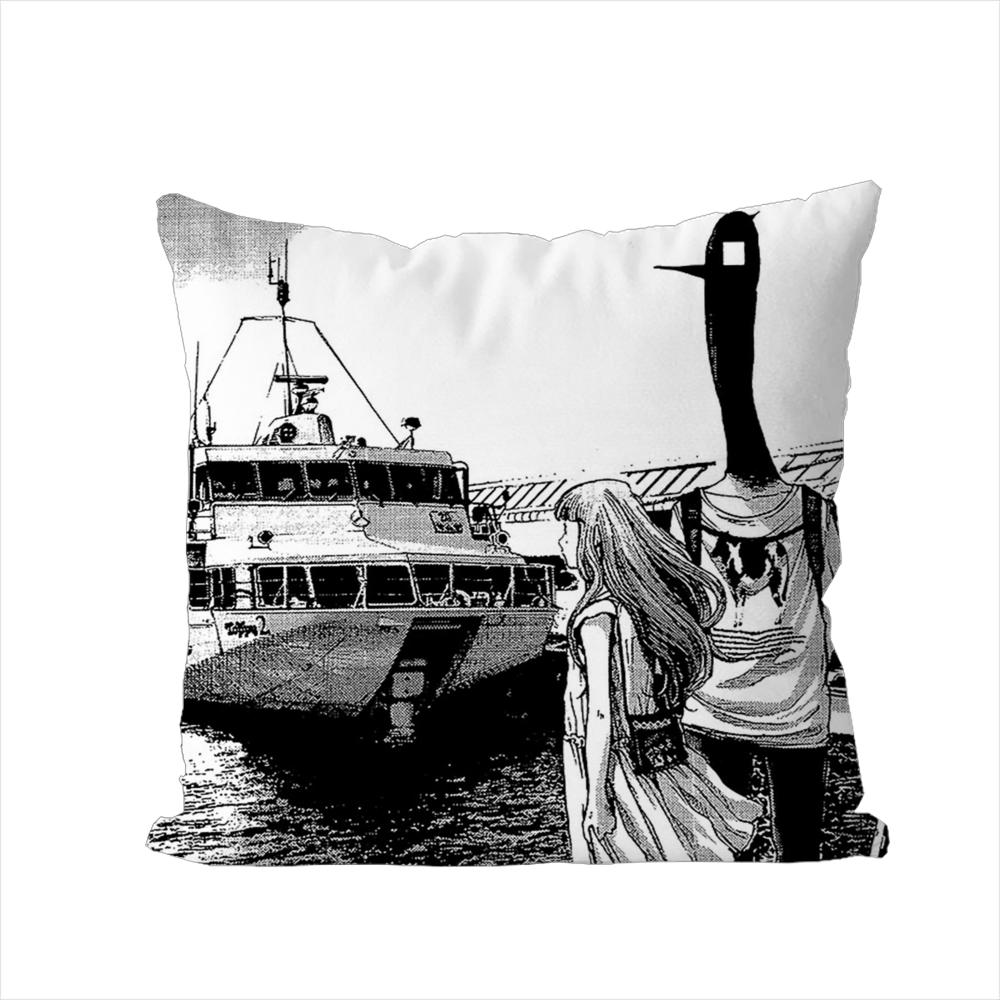 Goodnight Punpun Pillow Case For Car Sofa Decorative Home Doublesided Print Plush Square Throw Pillow Cushion Cover
