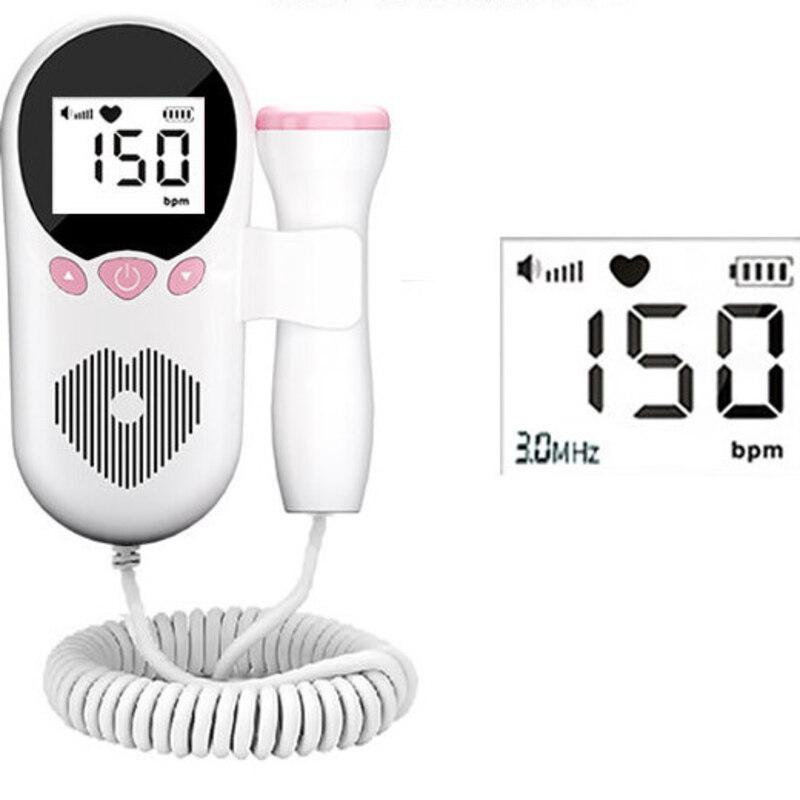Heart Meter Fetal For Pregnant Women Baby Heart Rate Digitalcurve Probe Monitor