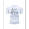 Men'S Angel Demon Wings Print Compression T-Shirt, Quick Dry Short Sleeve Gym Workout Tee, Gothic Angel Devil Athletic Fitness Training Top