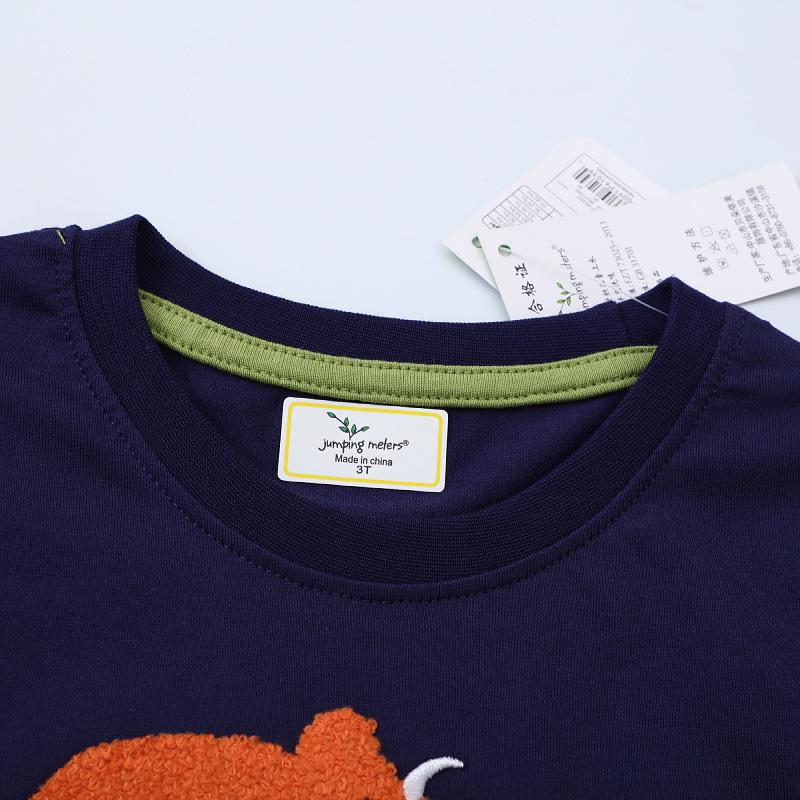 Children's Spring Cotton Long-Sleeve Pullover – European & American Style Round Neck T-Shirt for Boys