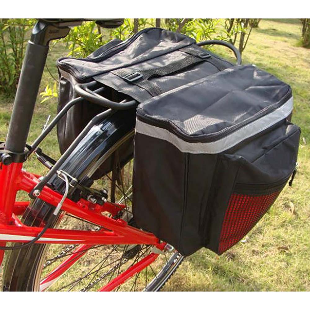 Waterproof Fabric Bicycle Cycling Rear Seat Saddle Package Double Panniers Bag