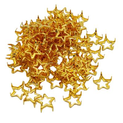 100 Stück Punk Star Stud Nieten Pentagram Claw Nailheads Leather Crafts