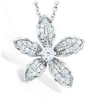 [L7406] - Silver Necklace 'Vahiné' Silver White (rhodium-plated) - 20 Mm