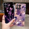 Phone Case For Xiaomi POCO X6 PRO 5G/Redmi K70E Fundas Capa Butterfly Bow Protective Casing Transparent Soft Silicone TPU Cover