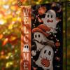 Autumn Garden Flag with Ghost and Pumpkin Print Boo Lettering Decorative Welcome Banner for Outdoor Yard 45x30cm Seasonal Decor
