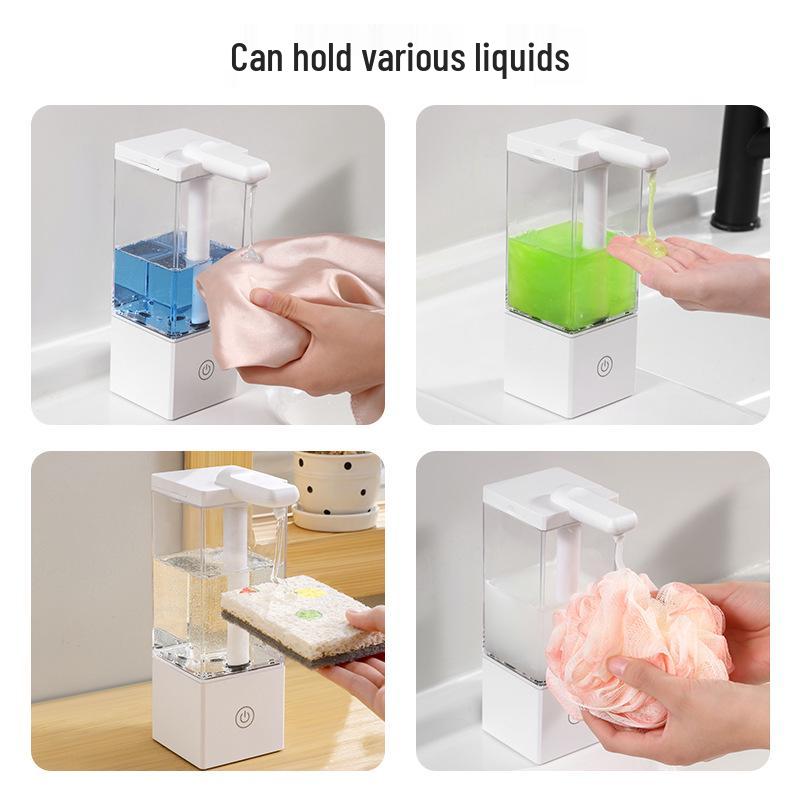 Touchless Automatic Soap Dispenser with Induction Charging, Smart Design, Large Capacity for Hotels