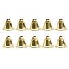 10pcs Mini Trumpet Jingle Bells Ornaments Small Size for DIY Handmade Crafts Pet Hanging Decor Suitable for Party Wedding Christmas Occasions