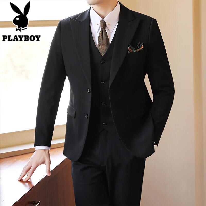 

PLAYBOY Мужской деловой повседневный костюм с заостренными лацканами S