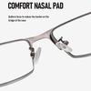 Metal Half Frame Pochromic Reading Glasses Business Multifocal Presbyopia Glasses for Men Quality Anti Blue Light Eyewear