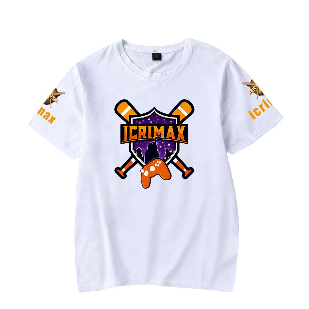 Camiseta para Homens Mulheres Roupas de Verão Fitness Icrimax Gola O Camiseta Masculina para Homem Oversized Nova Camisetas Masculinas Tops