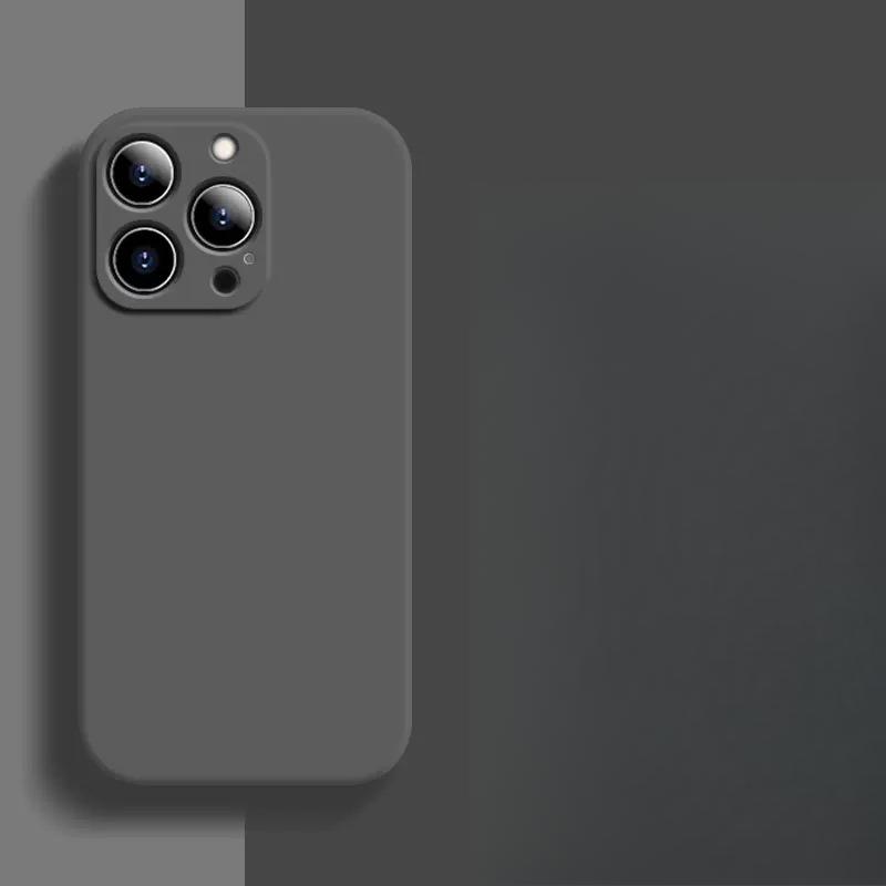 

Apple 15PRO Большое количество iPhone16 14 Силиконовый чехол для мобильного телефона Мелкие отверстия Мягкий рукав Матовый износостойкий против падения iphone7P/8P (5.5 inch) чёрный