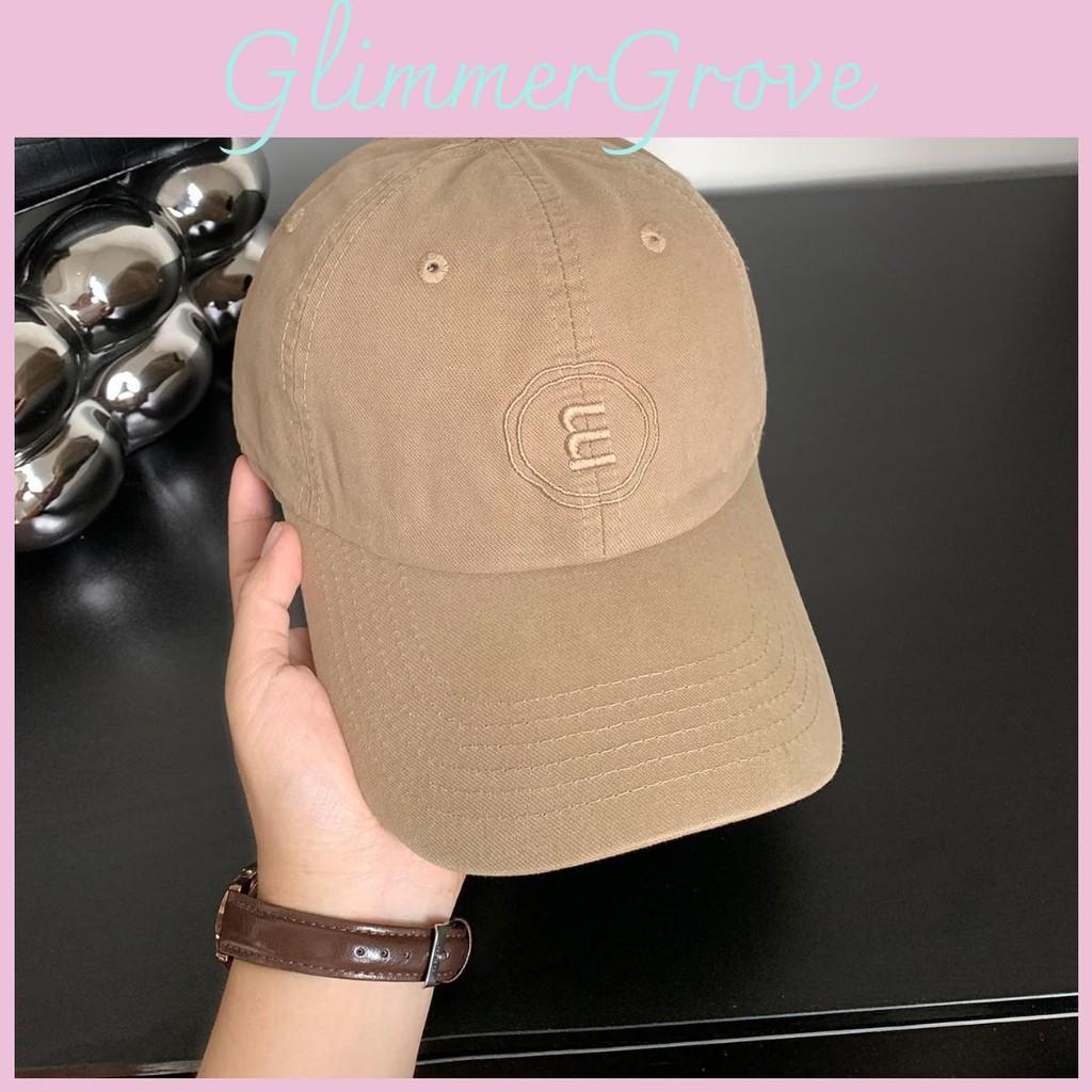 Letter M Embroidered Panel Baseball Hat Breathable Cotton Street Style Looks