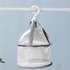 Folding Drying Net Large Capacity Good Ventilation Fine Holes Makeup Brush Drying Mesh Bag with Windproof Buckle Household Supplies
