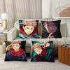 Anime-Charakter Yuji Itadori Kissenbezug Modischer quadratischer Kissenbezug Schlafzimmer Sofa Raum Ins Dekoration Freizeit