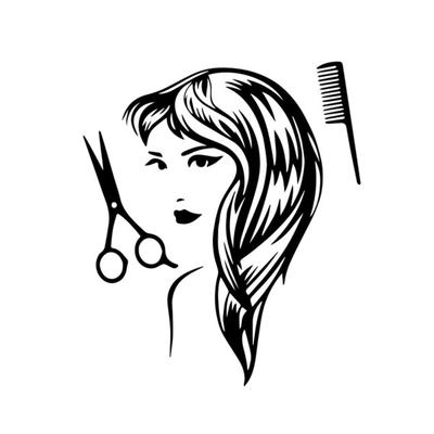 New Removable Wall Stickers Vinyl Decor Hair Beauty Salon