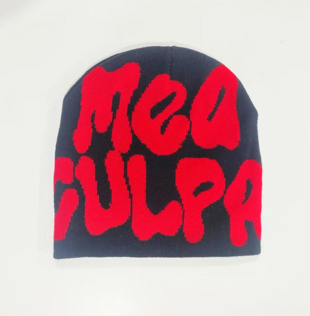 Unisex Hip-Hopová Pletená Čepice s Nápisem: Stylová teplá pletená čepice Streetwear