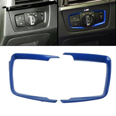 2025 New 2x ABS Headlight Switch Frame Trim Adjustment Sticker For F30 F31 F32 F34 3