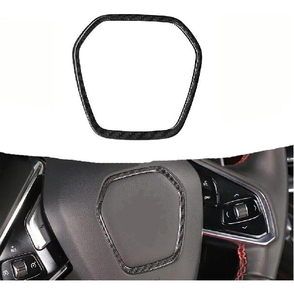 

Jogon Dry Carbon Fiber Steering Wheel Frame Trim for Chevrolet Corvette C8 Z06 Z51 Stingray Coupe HTC 2020 2021 2022 2023 2024 Steering Wheel Cover