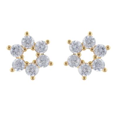 [R4819] - Gold Plated 'Sissi' Earrings - 7 Mm