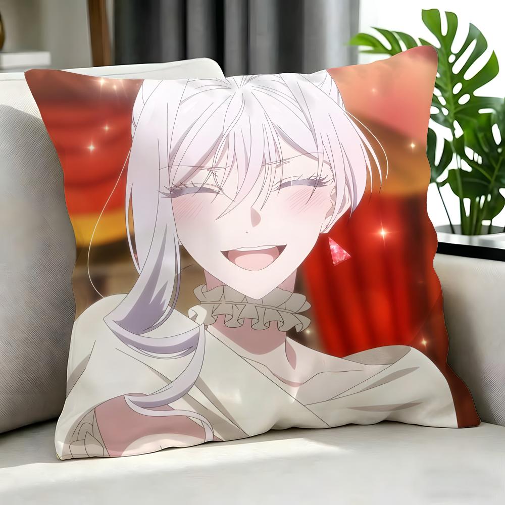 Anime May I Ask For One Final Thing Cushion Cover Cushion Cover Set 4Pcs 50X50 45X45 40X40 Pillowcase Decorative Sofa Home Decor