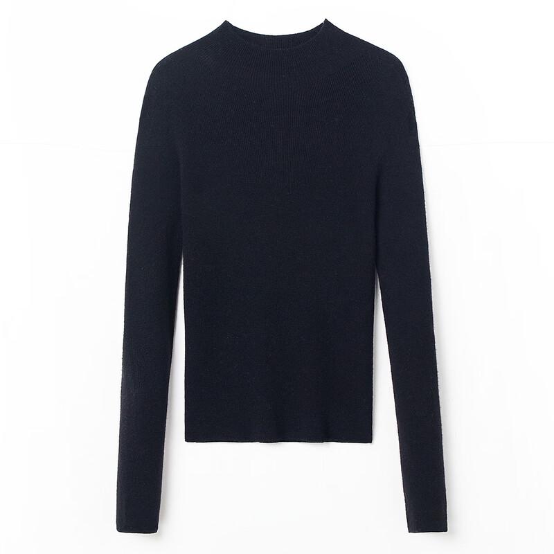 SNOWFLYING Women s Slim Fit 100% Merino Wool Semi-High Neck Sweater M