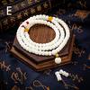 White Jade Bodhi Seed 108-Bead Mala Bracelet - Personalized Design