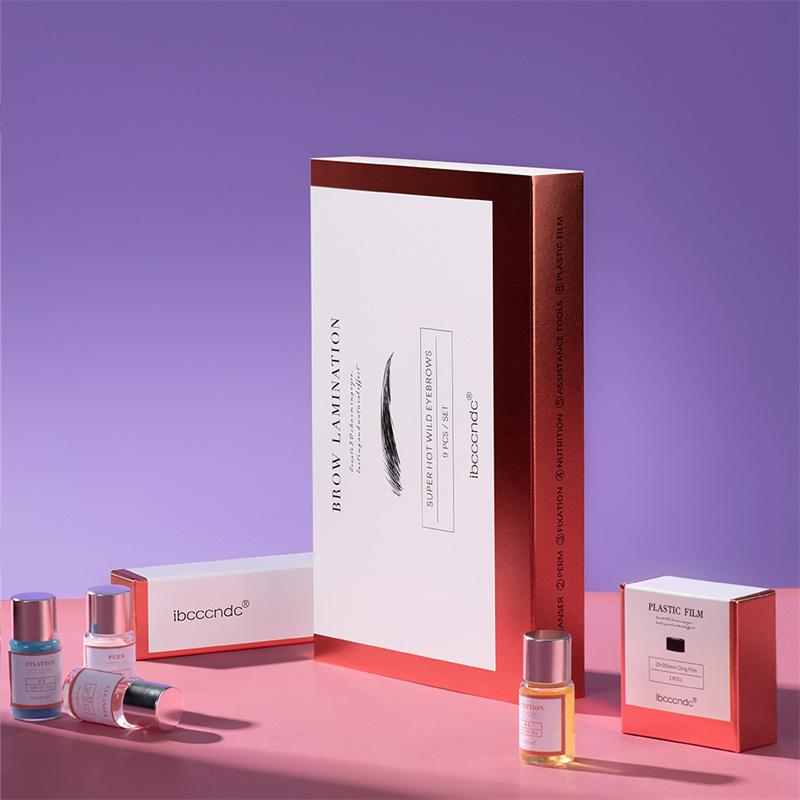 Sada na permanentní zvednutí obočí, lifting obočí, laminaci obočí s potravinářskou fólií, výživou a permovací lotion s keratinem pro domácí použití