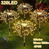 Solar Firework Dandelion Lights: Multi-Color, Eight Modes, Remote Controlled for Courtyard Landscapes