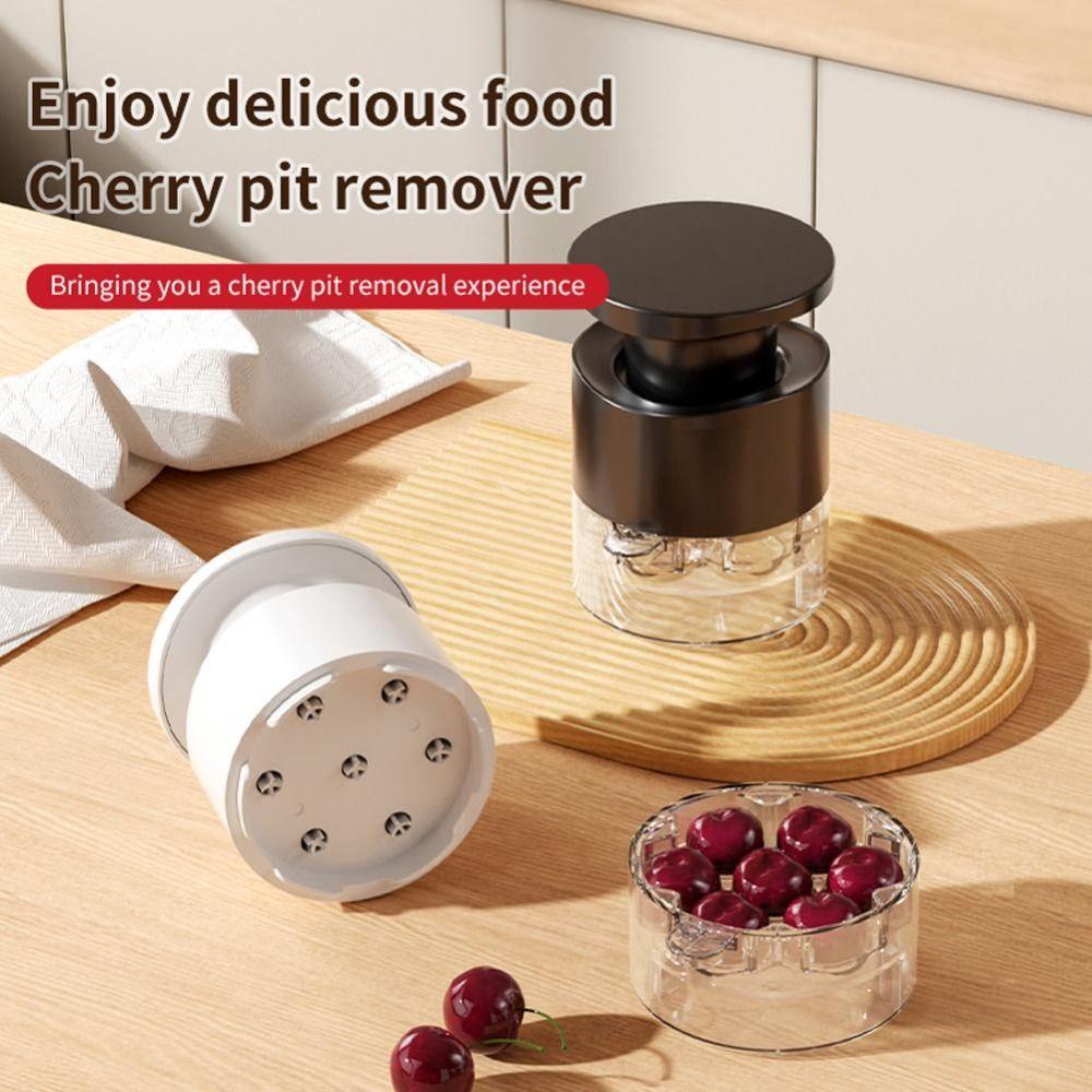 7 Holes Jujube Pitter Push-type Cherry Olive Pits Tools Cherry Pitter  Fruit Vegetable Tools