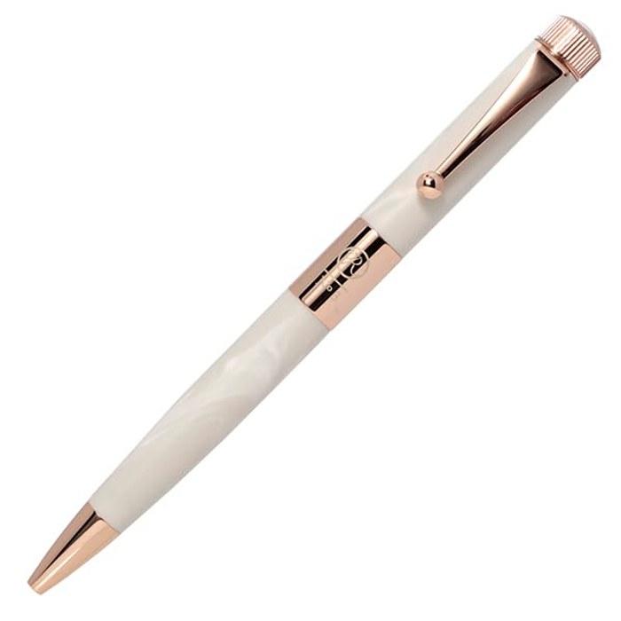 Romeo No. 3 Ballpoint Pen, Fine, Hakunseki White Marble