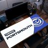 Portsmouth FC Art Mouse Pad, Large Gaming Desk Mat, Non-slip XXL Mousepad for Laptop & Tablet, Mini PC Playmat with Stitched Edges