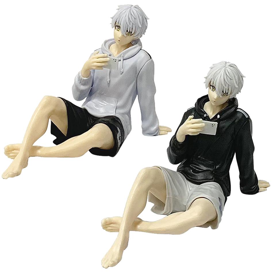 BLUE LOCK Nagi Seishiro Figurka Anime Białe Włosy Shinji Piłka Nożna Model Statua Kolekcjonerska Boże Narodzenie Prezent Dekoracje