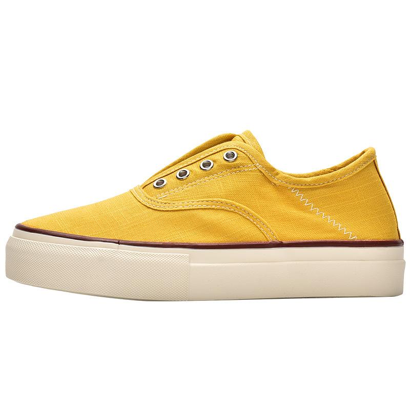 Summer new breathable canvas shoes one-pedal lazy casual board shoes 1723