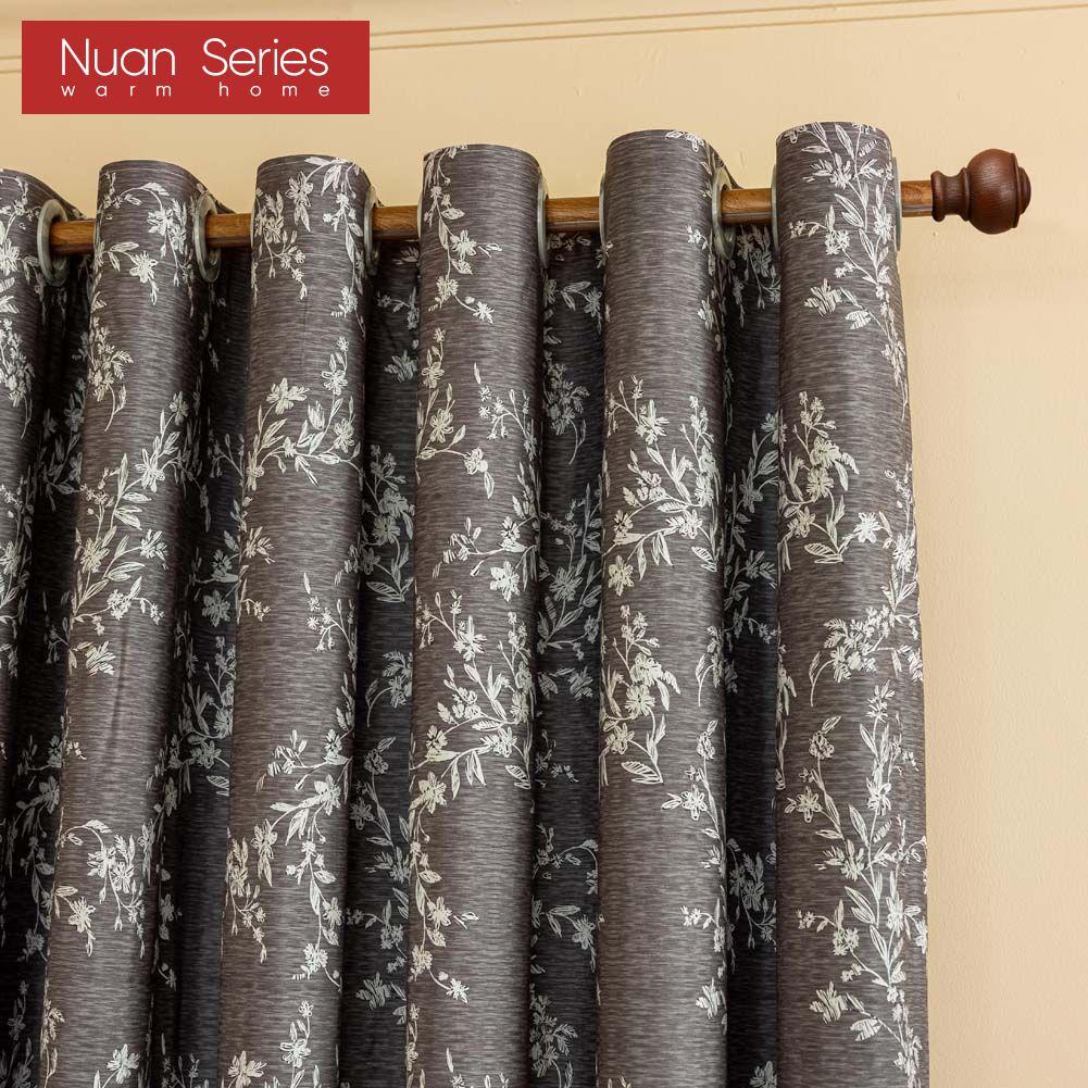 1PC Nuan Series French Antique Style Versatile Printed Curtains Full Blackout Curtains for Bedroom Living Room Balcony Window for Home Decor