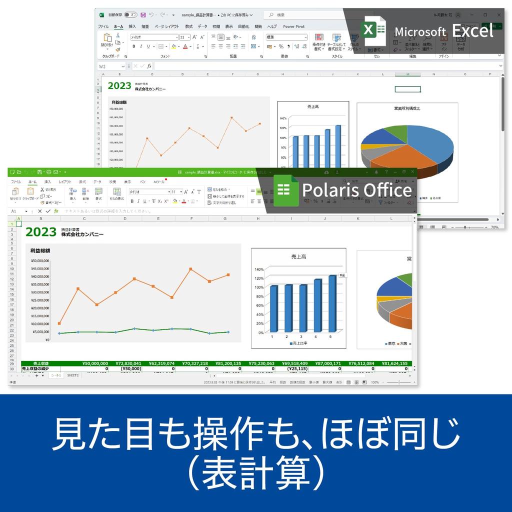 Sourcenext | Polaris AI Office Cloud Standard 1-Year Version | Office Software | High Compatibility with Microsoft Office: Excel, PowerPoint, Word, PD