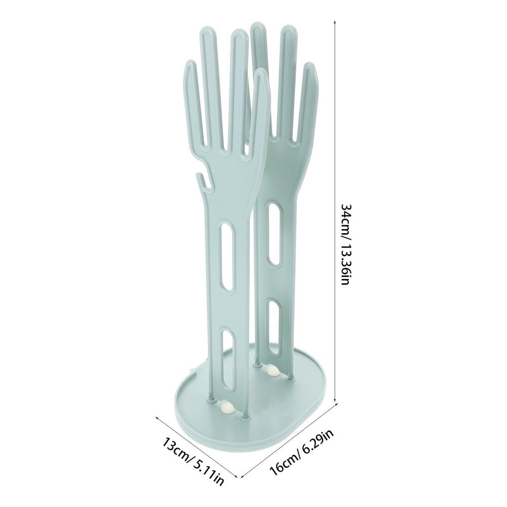 Kitchen Glove Drying Rack with Drainage Base Rubber Glove Holder and Towel Storage Box Plastic Kitchen Sink Accessories