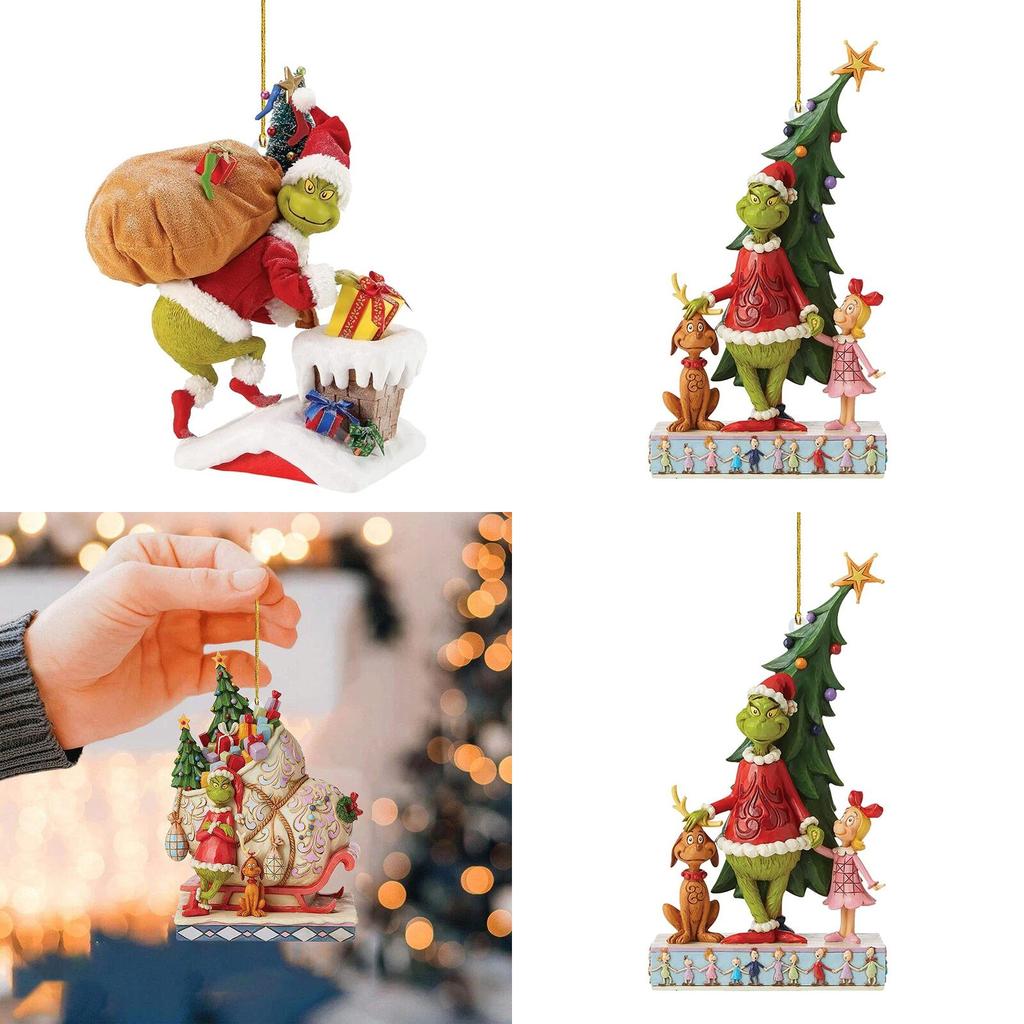 Grinch Christmas Trees Ornaments Xmas Home Decor Pendant Gift