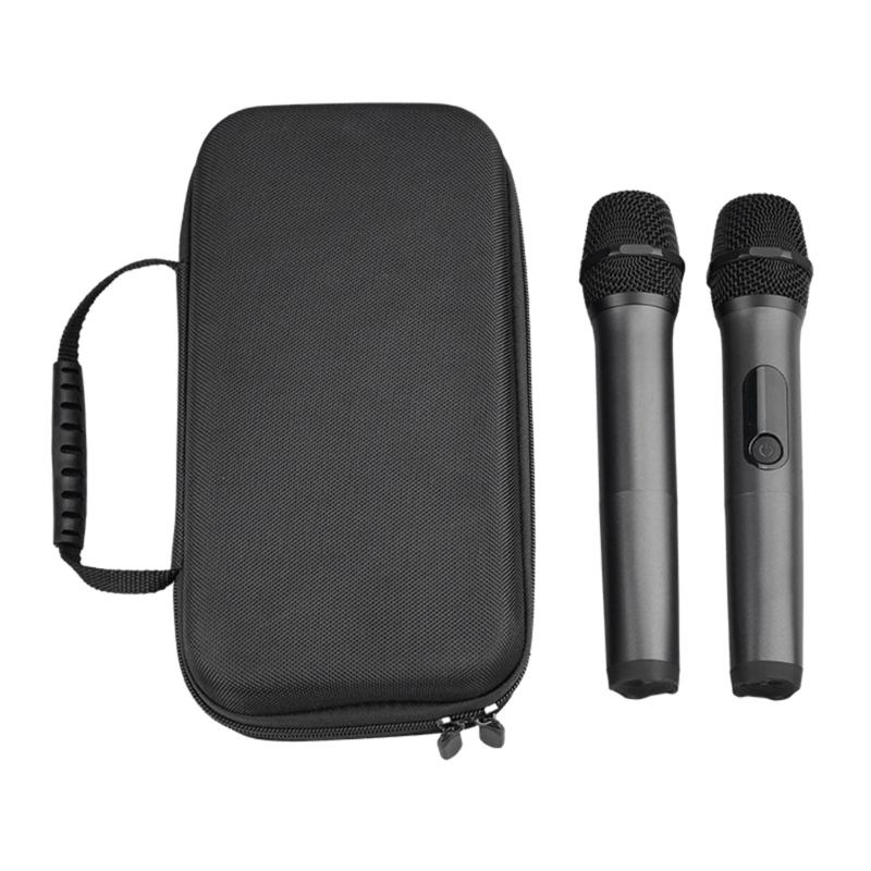 Carrying Case, EVA Zipper Hard Case Cover Microphone Storage Box Mesh Pocket Wear-resistant Protector Mic Accessories